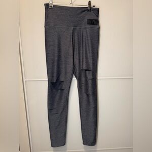 *Rare* PINK Ultimate Distressed Leggings in Slate Blue